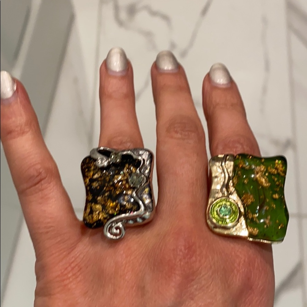 2 costume rings